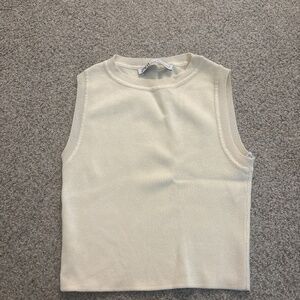 Cream Zara crop to
